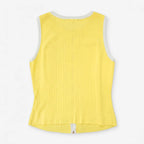 Blusa De Mujer Con Decoración Frontal Aml-6288 Marca Aspik® Amarillo Lisa M