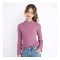 Blusa Cuello Alto Para Niña Mod.7001 Marca Mayoral® Malva Rayas 18 Años