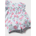 Conjunto De Niña Blusa+short Mod.1238 Marca Mayoral® Azul Frutos 3 Años