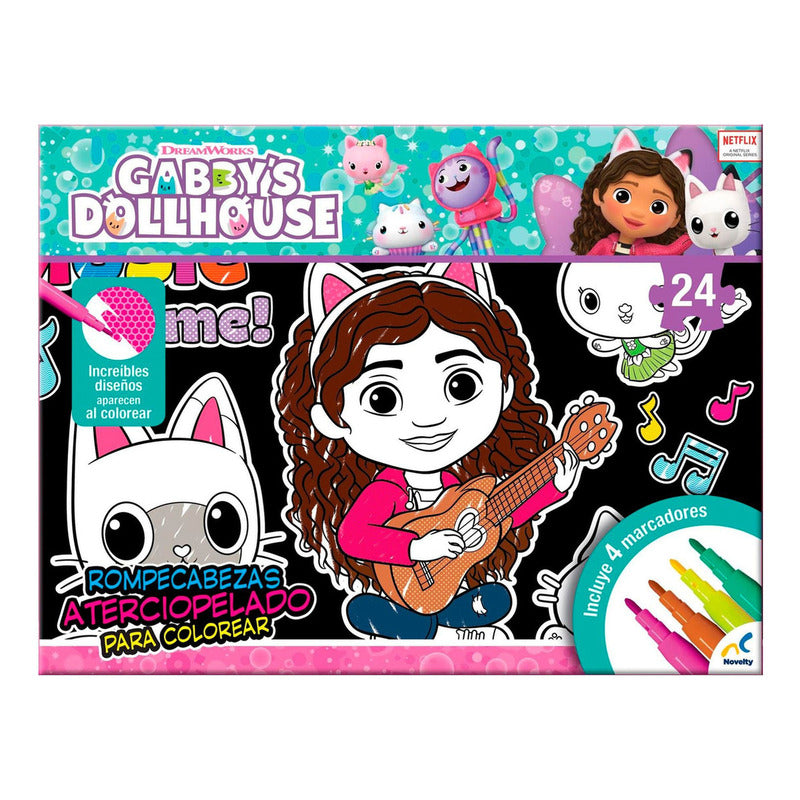 Gabby Dollhouse Rompecabezas Aterciopelado Colorear Novelty