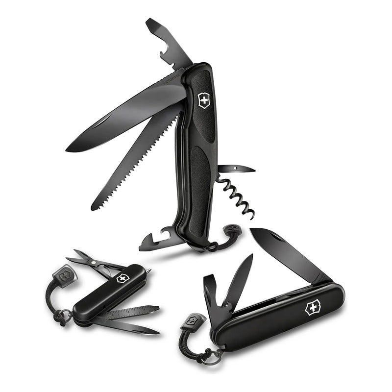 Navaja De Bolsillo Con Luz Led 0.6226.31p Marca Victorinox® Negro
