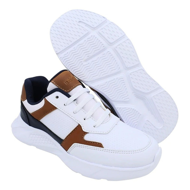 Tenis De Niño Comodo Mod.136900-e Marca Coqueta Y Audaz®