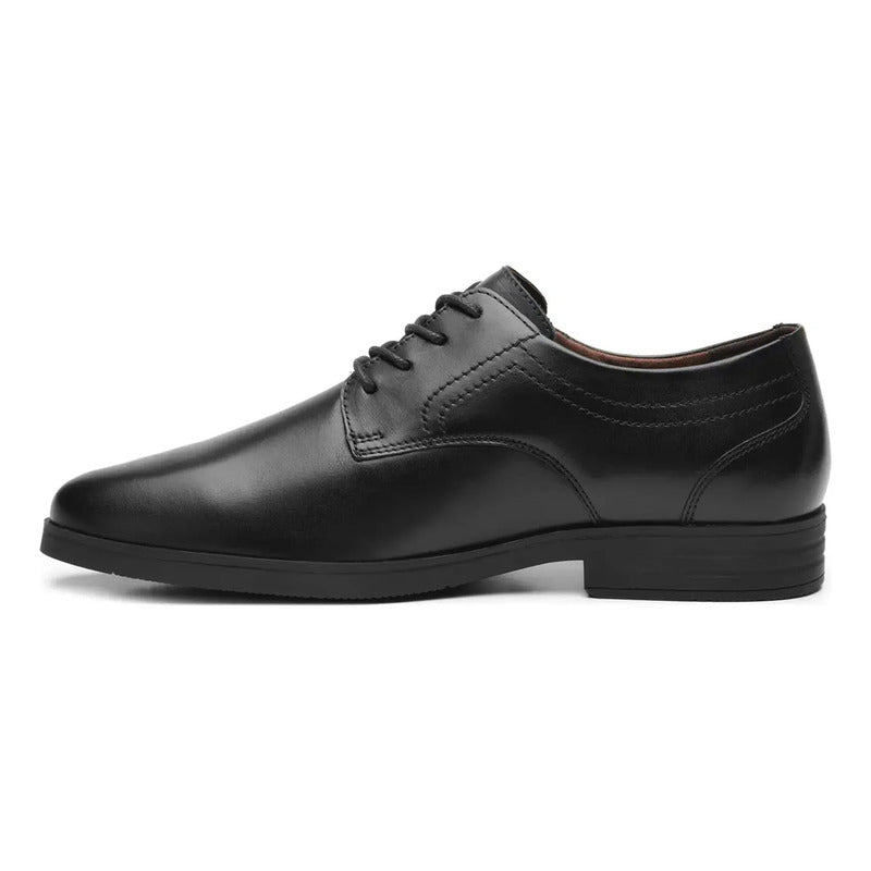 Zapato Derby Hombre Piel Semiformal Confort M.423201 Flexi® Negro Lisa 28,5 Mx
