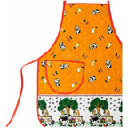 Mandil Delantal Ajustable Multiusos Repelente 65x50cm Naranja Granja
