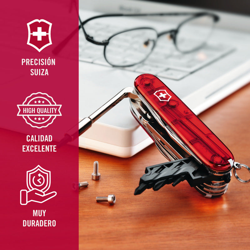 Navaja Multiherramienta Victorinox Cyber Roja Con 32 Funciones Rojo