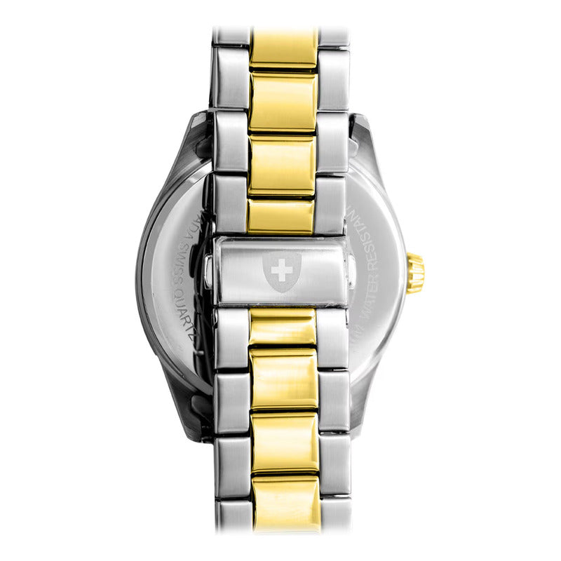 Reloj Corporate Para Hombre Np22391mbicba Nivada Swiss® Plateado Dorado Blanco