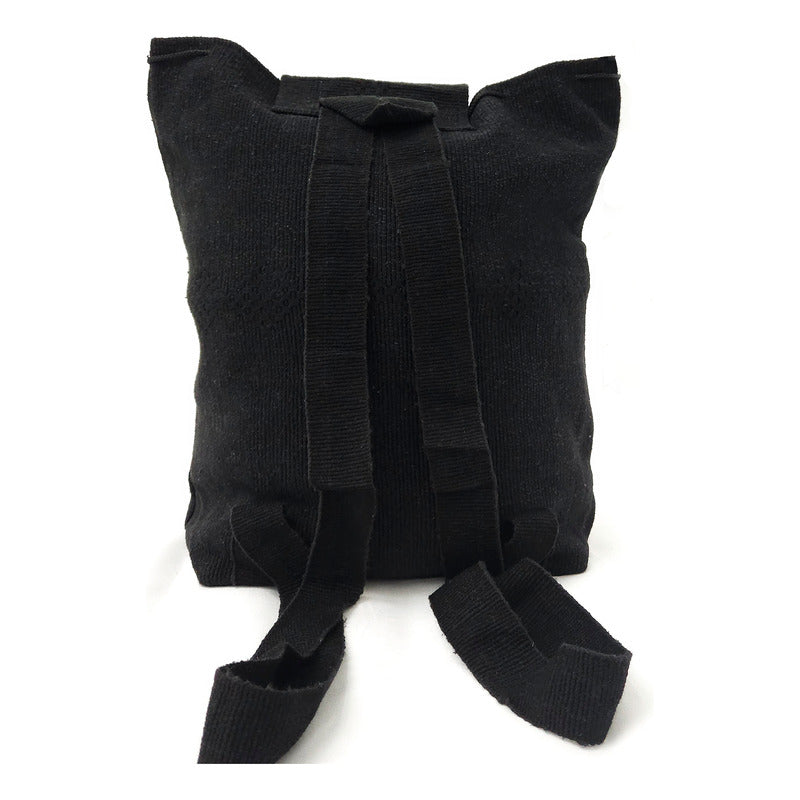 Mochila Artesanal Tejida Tipo Morral Con Bolsillo Frontal 10kg