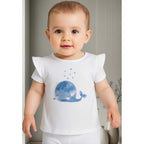 Blusa De Niña Manga Corta Con Estampado Marca Losan®