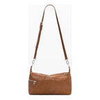 Bolso Para Mujer Con Bordado Mod.26saxp Marca Desigual® Chocolate Bordado Níquel Beige