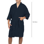Bata De Baño Unisex Absorbente Unitalla Tela Suave Ligera