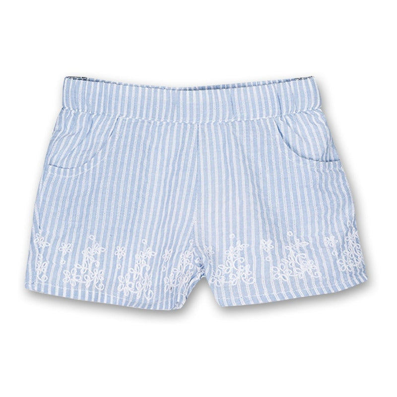 Short Con Flores Bordadas Para Bebe Mod.018-9002al Losan®