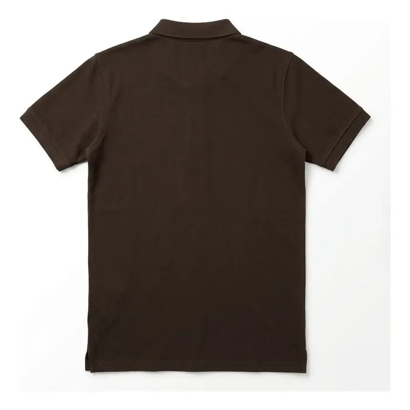 Playera Regular Fit Para Hombre Cuello Mao Mod.apmao Bobois® Chocolate Eg Lisa