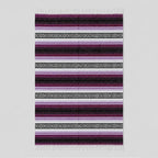 Falsa Artesanal 1.90m X 1.20m Cobija Multiusos Mexicana Geométrico 1 Kg Violeta