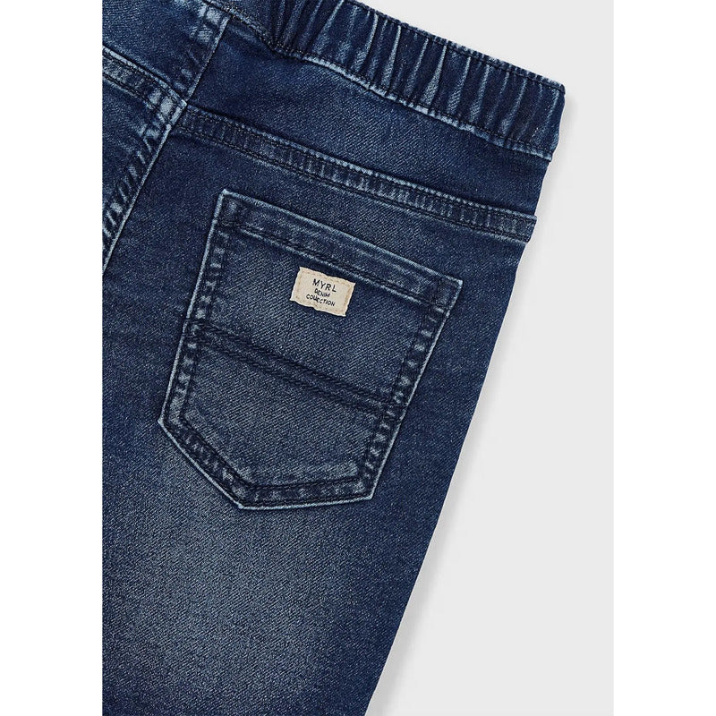 Bermuda De Mezclilla Para Niño Mod.3210 Marca Mayoral® Marino Lisa 5 Años