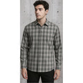 Camisa De Caballero Mod.12420 Monsieur® By Manchester. Gris Geométrico M
