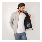 Chamarra Ligera Tipo Bomber Cw89-pol8728 Greenlander® Gris Claro M Lisa
