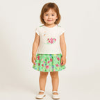 Conjunto Para Bebé Blusa+falda Mod.1979 Marca Mayoral® Agua 12 Meses