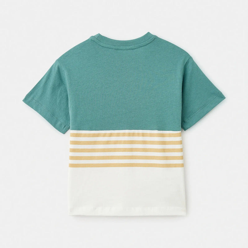 Conjunto Para Niño Short Y Playera Mod.3601 Marca Mayoral® Alga Lisa 2 Años