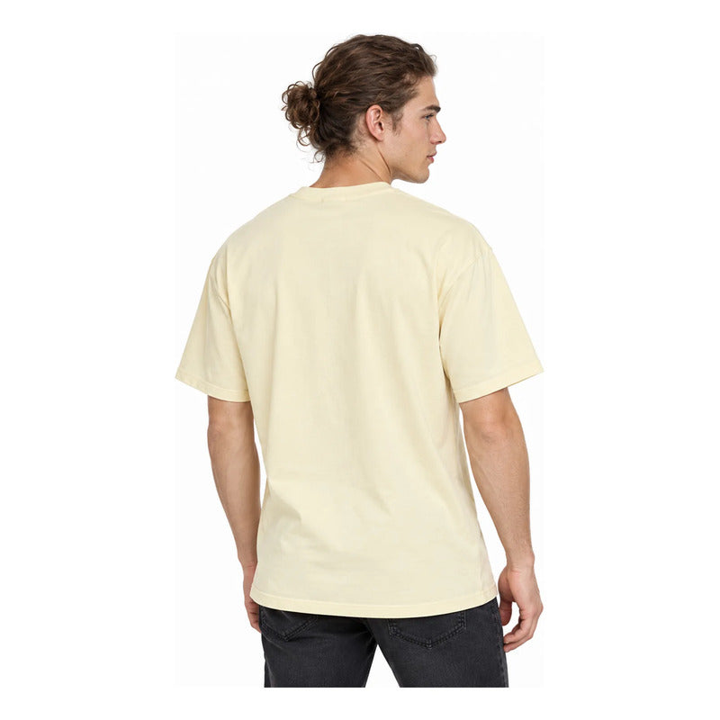Playera Oversize Fit Hombre Dragon Ball Z Mascara De Latex® Beige Sheron G Lisa