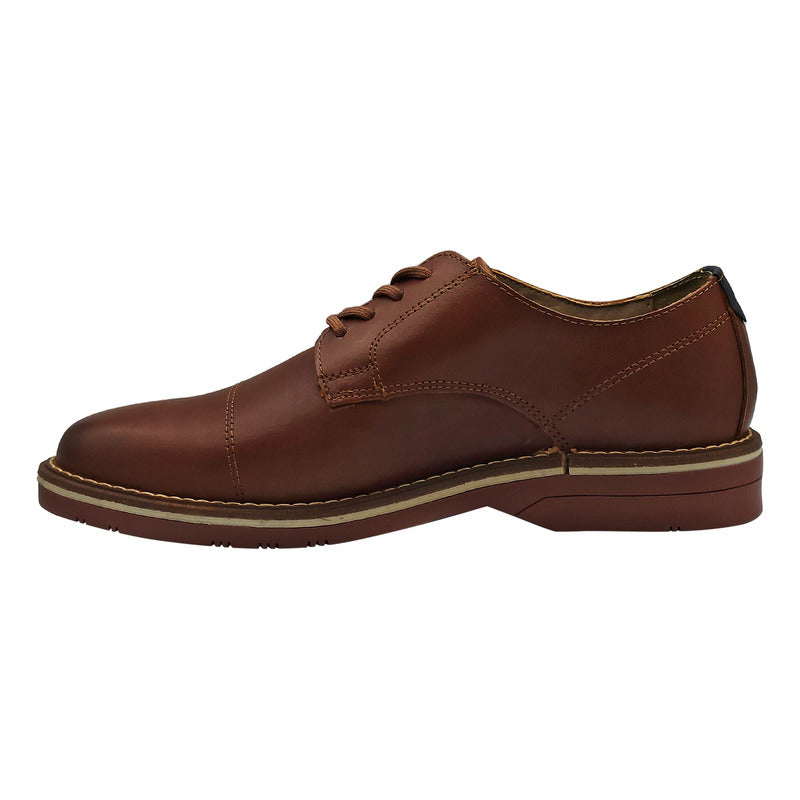 Zapato Formal Para Hombre Mod. D2125691 Marca Dockers® Chocolate Lisa 27 Mx