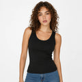 Blusa Básica Suave Sin Mangas Para Mujer Apx-0214 Aspik® Negro Lisa Ch