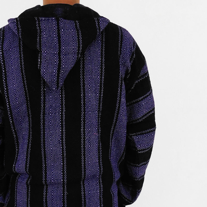 Suéter Poncho Canguro Artesanal Hoodie Acrilico Colores