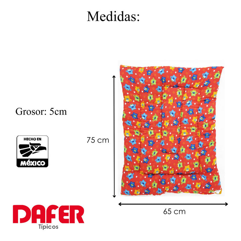Tapete Estampado Y  Acolchado Transportadora Para Mascota