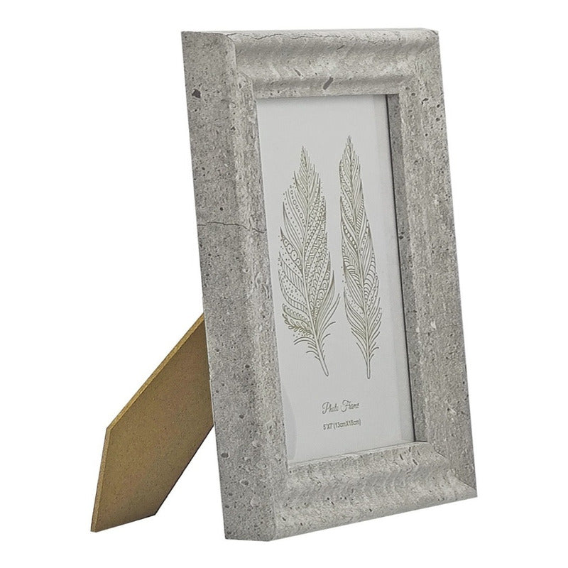 Portarretrato Con Marco Plástico-vidrio Para Mesa