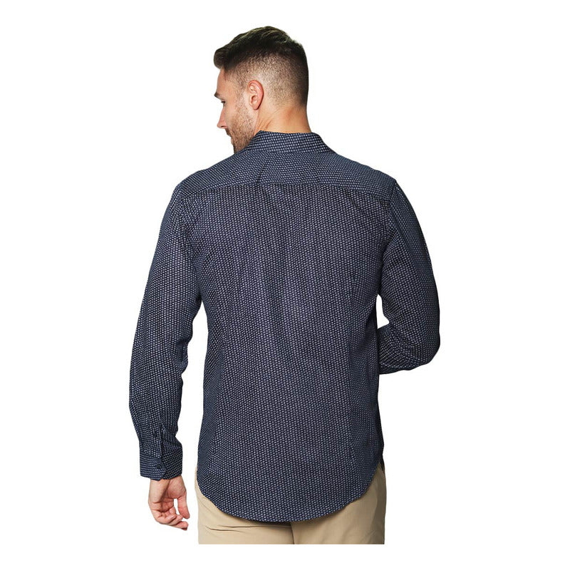 Camisa Para Hombre Manga Larga Puntos Mod. B45312 Bobois®