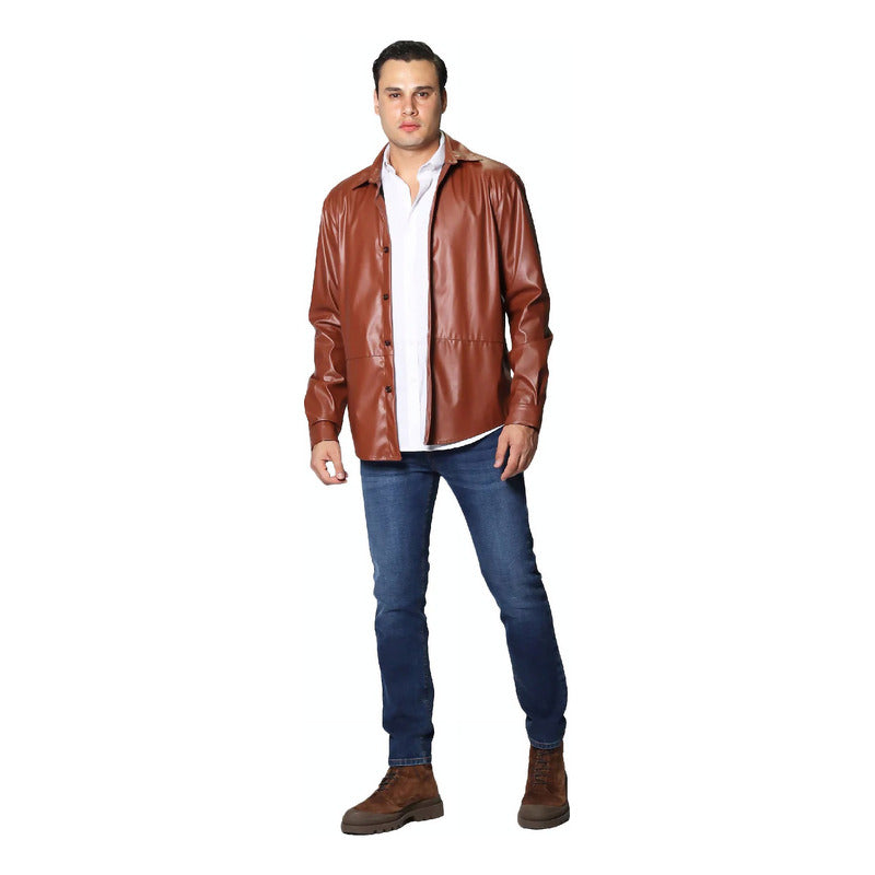 Camisa Camisola De Hombre Vinipiel Mod.b35323 Marca Bobois®