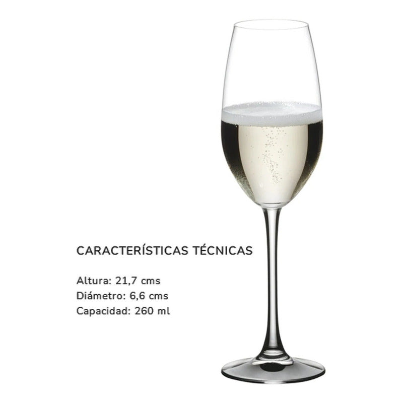 Set De 4 Copas De Champaña Vivino Cristal Supremo Nachtmann®