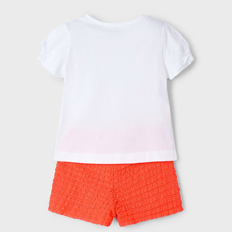 Conjunto Short+blusa Para Niña Mod.3211 Marca Mayoral® Multicolor 3 Años