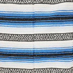 Falsa Artesanal 1.90m X 1.20m Cobija Multiusos Mexicana Geométrico 1 Kg Azul Claro