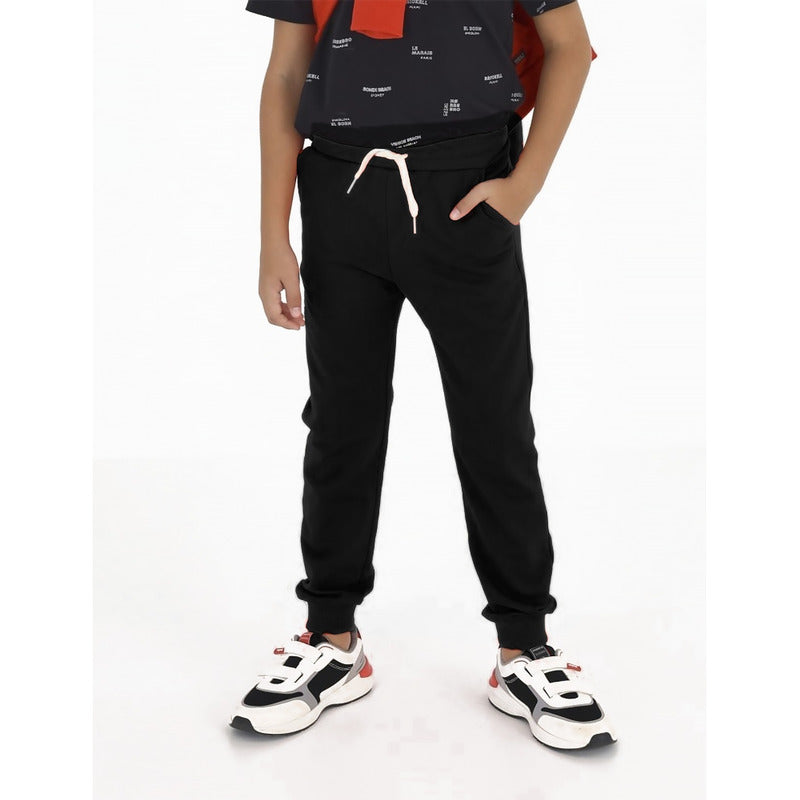 Pants Cómodo Para Niño Mod.744 Marca Mayoral® Negro Liso 14