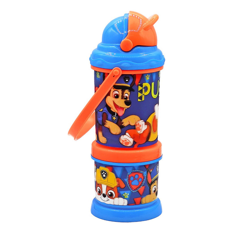 Botella De Agua Con Compartimento Diseño Infantil