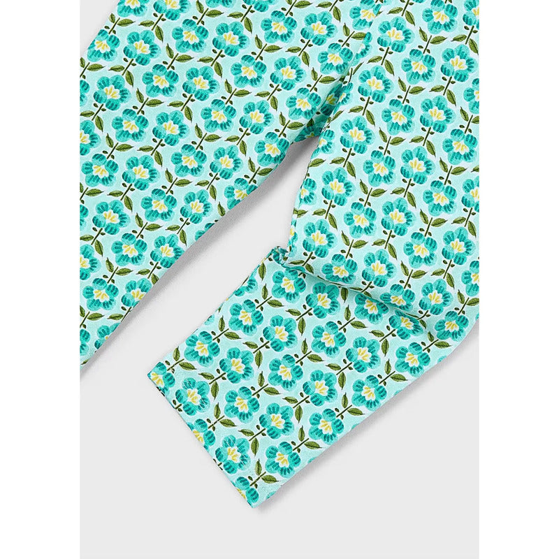 Legging Estampado Para Niña Mod. 3722 Marca Mayoral® Oceano Floreado 3 Años
