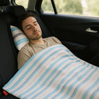 Frazada De Viaje Artesanal Con Almohada Set De Descanso