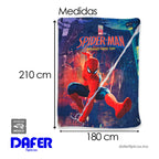Cobertor Ligero Super Suave Matrimonial Diseños Providencia® Spiderman Braw New Day 850 G Multicolor
