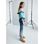 Pantalón Tejano De Niña Mod.7547 Marca Mayoral® Azul Marino Liso 10