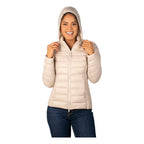 Chamarra Capitonada Mod.dw86-pol7096 De Pluma Greenlander® Beige M Lisa