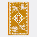 Jorongo Gaban Artesanal Mexicano Colores Gallos Mostaza Xg