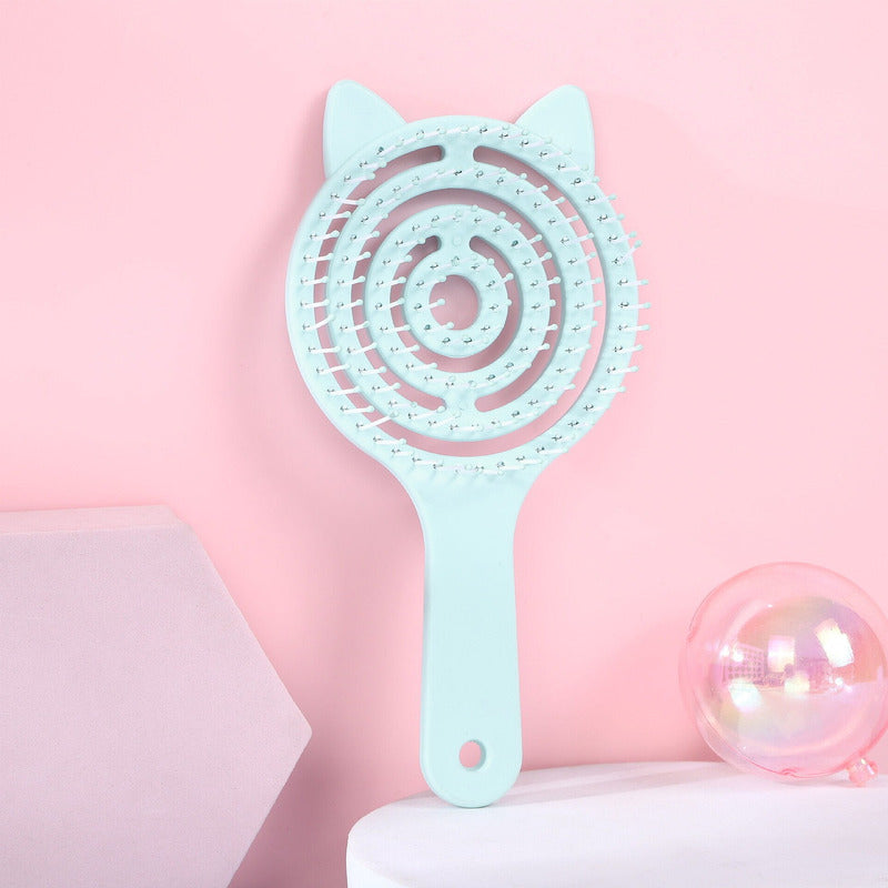 Cepillo Hueco Anti Enredos Cabello Grueso Y Delgado Flori®