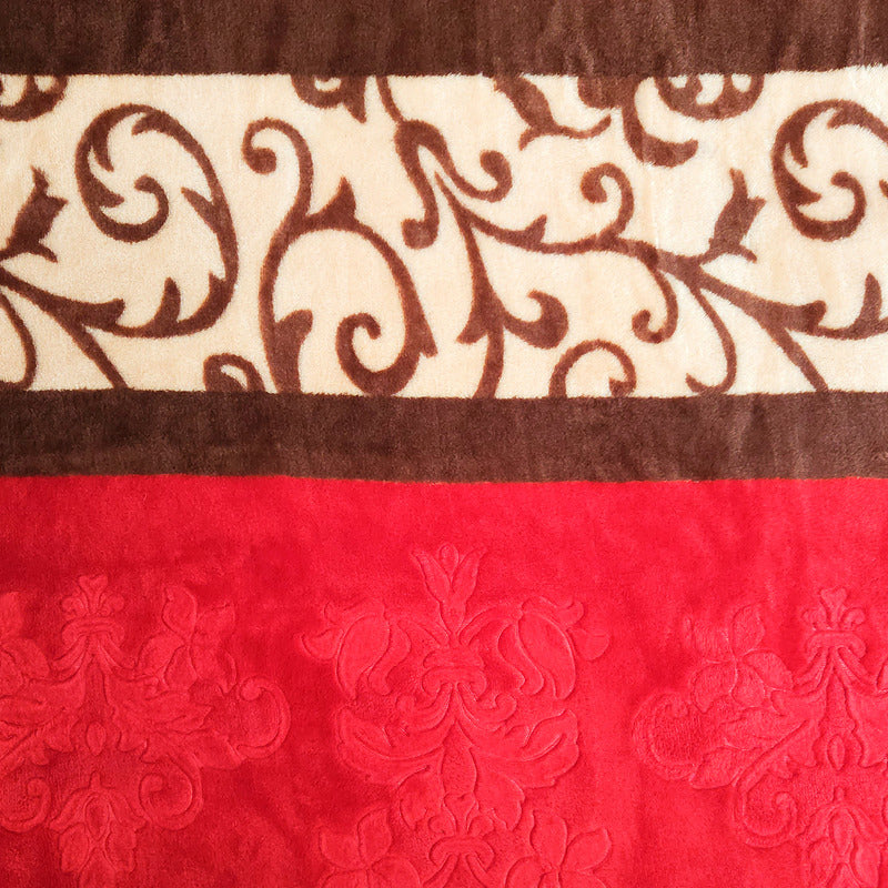 Cobertor Ligero Micrograbado 1.80x2.10m Providencia® Premium Rieña 1 Kg Bordó
