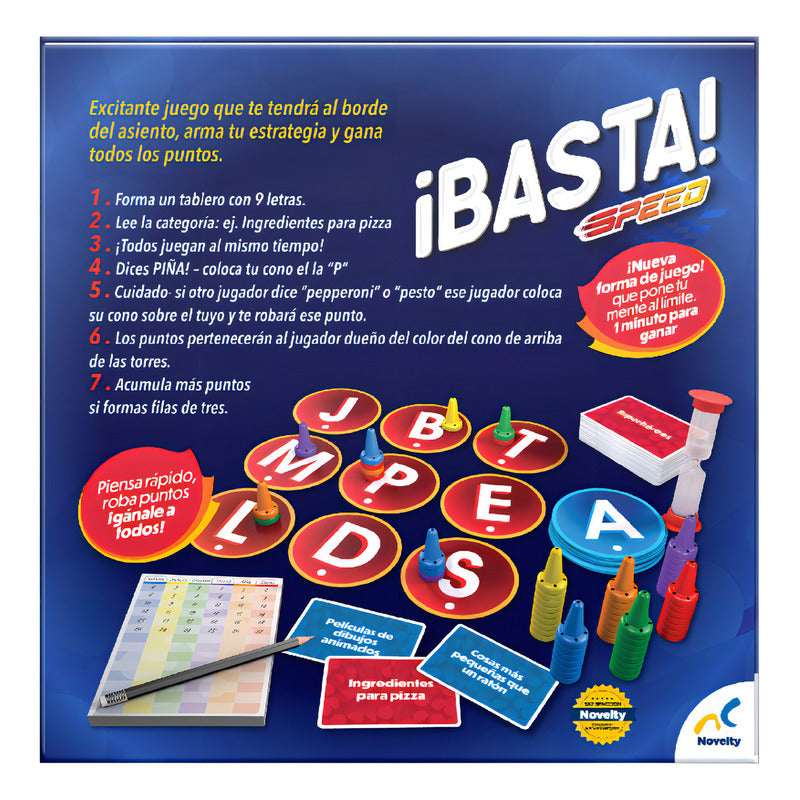 Juego De Mesa Familiar Basta Speed - Diversión Sin Límites