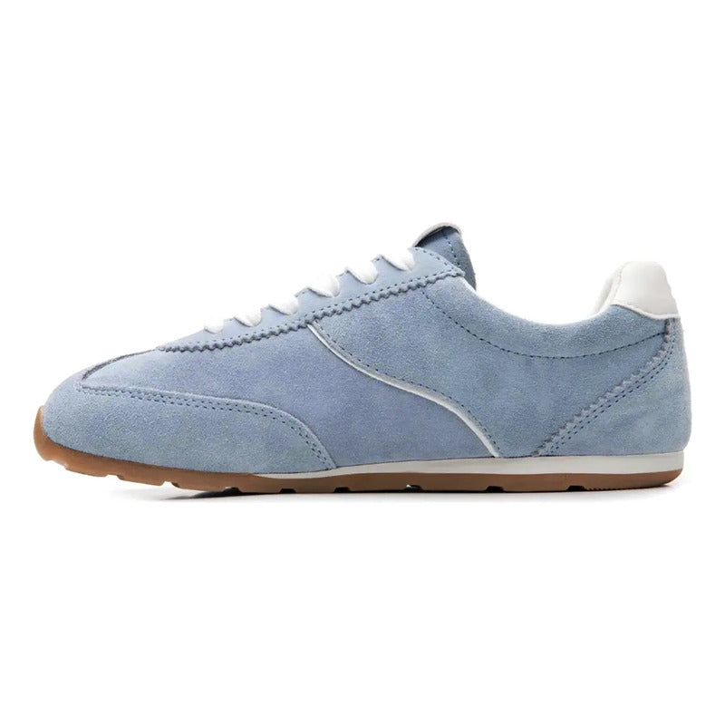 Tenis De Gamuza Para Mujer Mod. 140304 Marca Flexi® Celeste Gamuza 25.5 Mx