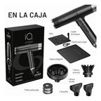 Secadora Profesional Iq2 Perfetto Con Base Ga.ma Italy® Negro