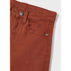 Pantalón Regular Fit Para Niño Mod.561 Marca Mayoral® Ladrillo Liso 2 Años