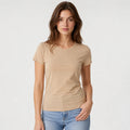 Blusa Básica Suave Casual Para Mujer Apx-0213 Marca Aspik® Beige Lisa G