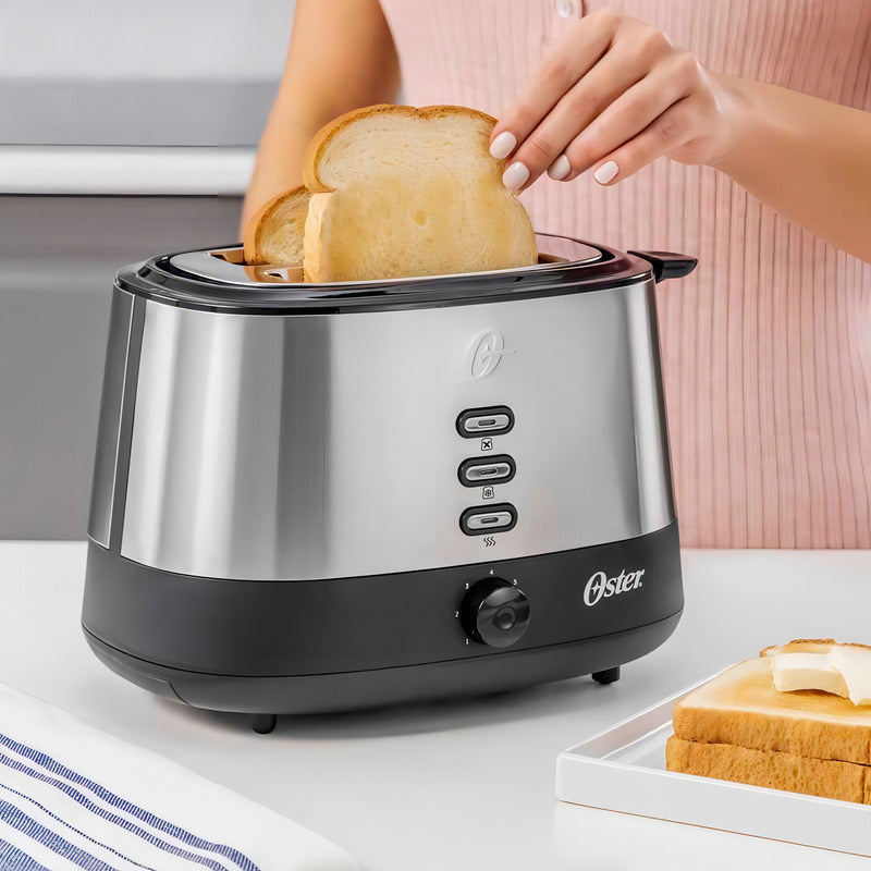 Tostadora Acero Inoxidable 2 Rebanadas Tssttr500 Oster® Color Plateado