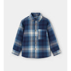 Camisa De Cuadros Para Niño Mod.4128-4127 Marca Mayoral® Azul Rayas 10